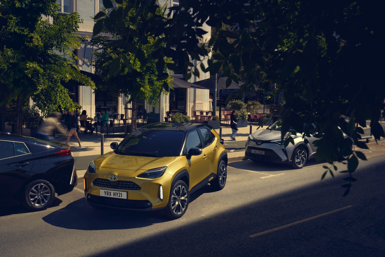 Toyota Corolla Hatchback parked in road